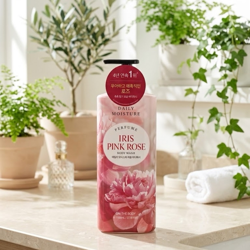 Korean Iris Pink Rose Body Wash - Pink